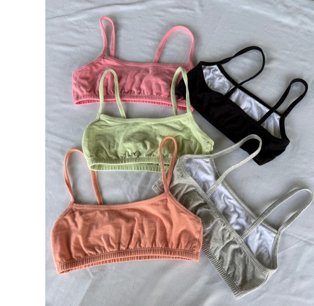 Fruit of the Loom Spaghetti Strap Cami Bralette 5-Pack Size 32 Athleisure Lounge